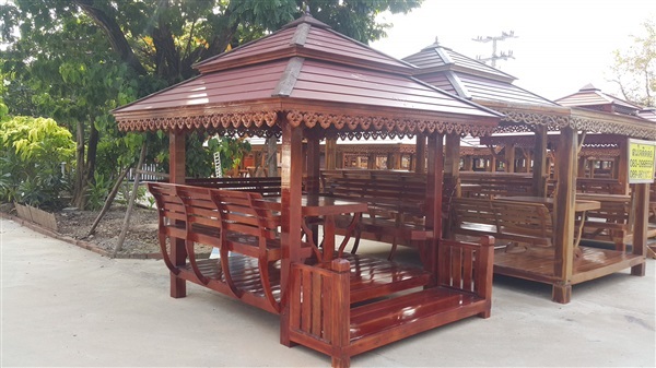 ศาลาทรงอโยธยา ระเบียง 60 cm. | ศาลา จำปาทองเฟอร์นิเจอร์ - ขาณุวรลักษบุรี กำแพงเพชร