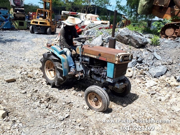 ขาย รถไถนา นั่งขับ MITSUBISHI ขนาด 15 แรง เก่าญี่ปุ่นแท้ พร้ | tractor-backhoe - ปากท่อ ราชบุรี