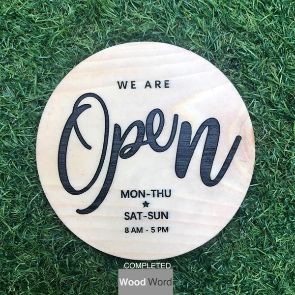 ป้ายOPEN_CLOSED | Wood Word - บางซื่อ กรุงเทพมหานคร