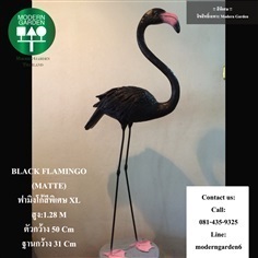 Black Flamingo สีพิเศษ งานเรซิ่น Grandมาก  | Modern Garden Thailand - บางพลัด กรุงเทพมหานคร