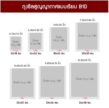 ถุงซีลสูญญากาศ แบบเรียบ B1D | Spring Green Evolution Limited - ยานนาวา กรุงเทพมหานคร