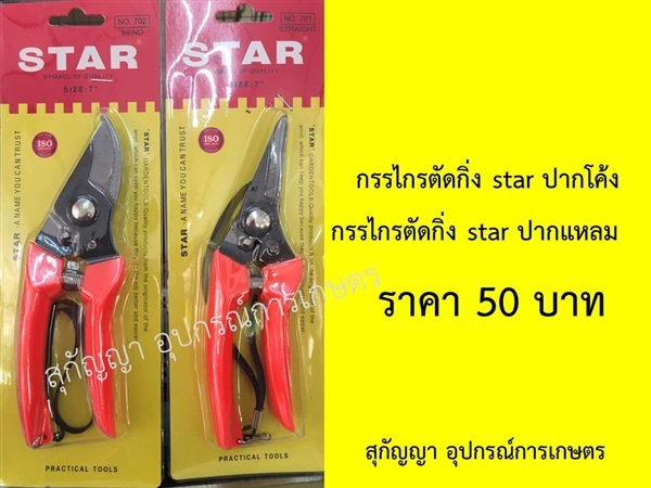 กรรไกรตัดกิ่ง Star | สุกัญญา อุปกรณ์การเกษตร - บางบัวทอง นนทบุรี