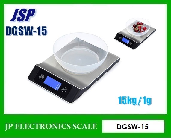 เครื่องชั่งตั้งโต๊ะ15kg ละเอียด1g ยี่ห้อ JSP รุ่น GDSW-15