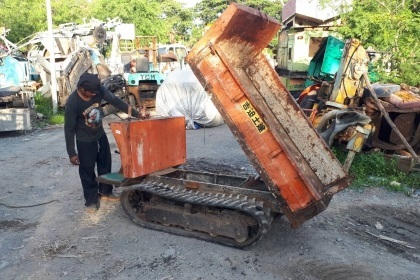 ขาย รถบรรทุกตะขาบ ดั๊มเปอร์ ยกดั๊มได้ เครื่อง ROBIN เบนซิน ก | tractor-backhoe - ปากท่อ ราชบุรี