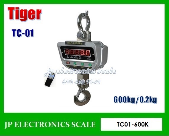 เครื่องชั่งแขวนดิจิตอล600kg ยี่ห้อ TIGER รุ่น TC-01