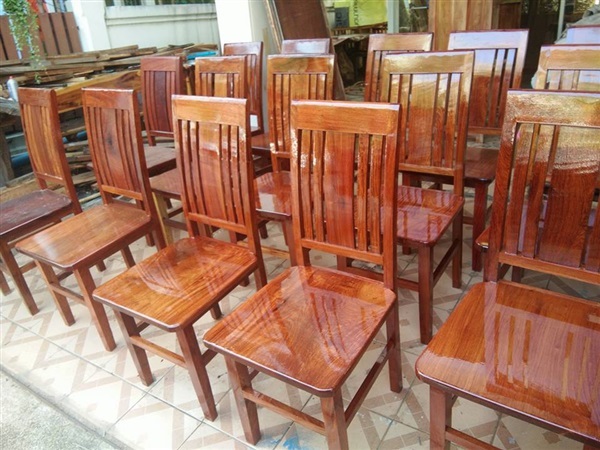 เก้าอี้ไม้ประดู่   | ร้าน Chat_Shop  (เฟอร์นิเจอร์ไม้)  - บางใหญ่ นนทบุรี