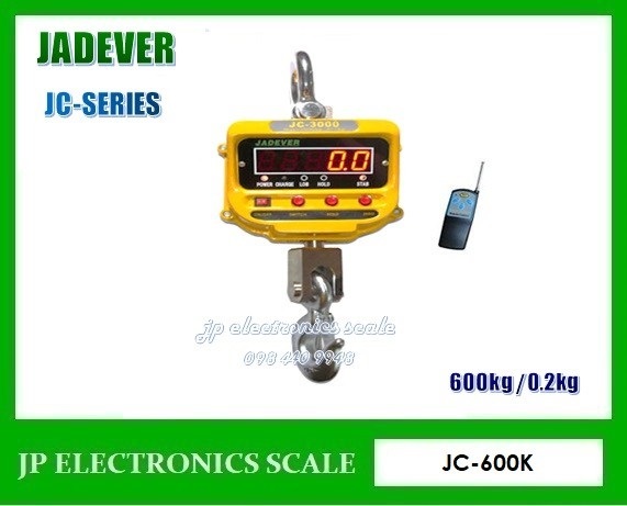 เครื่องชั่งแขวนดิจิตอล600kg ยี่ห้อ JADEVER รุ่น JC-600