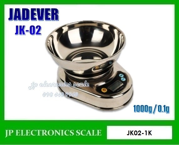 เครื่องชั่งสูตรอาหาร1000กรัม ละเอียด0.1g ยี่ห้อ JADEVER รุ่น | jpelectronics - คลองหลวง ปทุมธานี