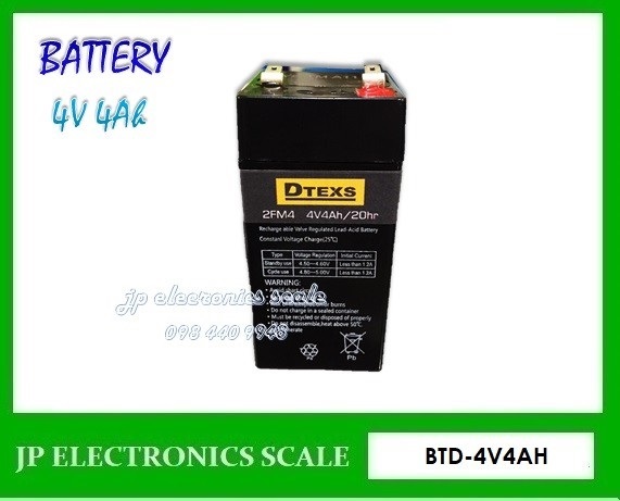 แบตเตอรี่อะไหล่เครื่องชั่ง แบตหน้าจอเครื่องชั่ง BATTERY 4V 4