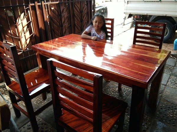 **ขายแล้ว ** โต๊ะไม้ | ร้าน Chat_Shop  (เฟอร์นิเจอร์ไม้)  - บางใหญ่ นนทบุรี