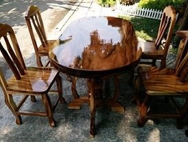 เก้าอี้ไม้-งานไม้จริง  (จัดส่งทั่วประเทศ) | ร้าน Chat_Shop  (เฟอร์นิเจอร์ไม้)  - บางใหญ่ นนทบุรี