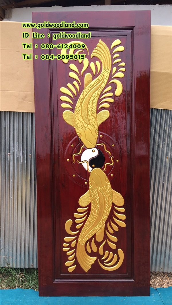 ประตูไม้สักทอง บานเดี่ยว | goldwoodland_โกลด์วู๊ดแลนด์ - สูงเม่น แพร่