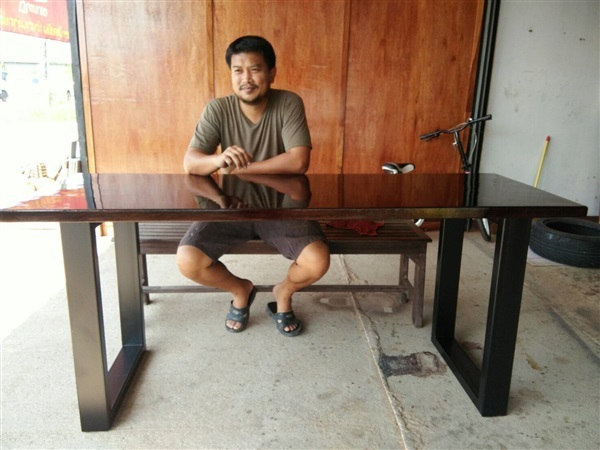 โต๊ะทำงาน 2 เมตร  | ร้าน Chat_Shop  (เฟอร์นิเจอร์ไม้)  - บางใหญ่ นนทบุรี