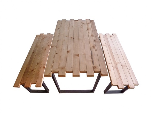 โต๊ะไม้สีพื้น+เก้าอี้ | laddagarden - ลาดหลุมแก้ว ปทุมธานี