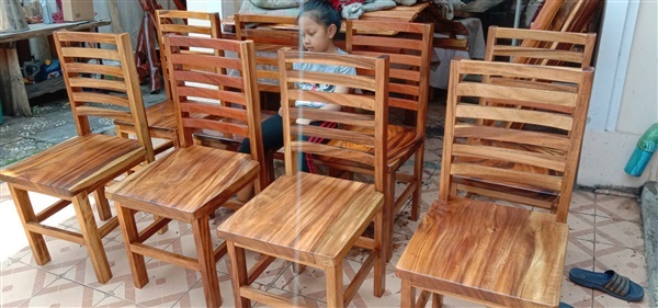 เก้าอี้ไม้เคลือบด้าน | ร้าน Chat_Shop  (เฟอร์นิเจอร์ไม้)  - บางใหญ่ นนทบุรี