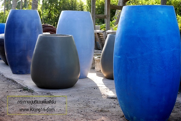 กระถางปูนซิเมนต์โมเดิร์น | Modern Cement Planters | วากระถางซิเมนต์ปูนเปลือย - บางน้ำเปรี้ยว ฉะเชิงเทรา