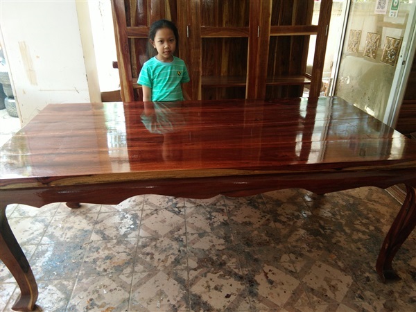 โต๊ะไม้ประดู่  196 cm. | ร้าน Chat_Shop  (เฟอร์นิเจอร์ไม้)  - บางใหญ่ นนทบุรี