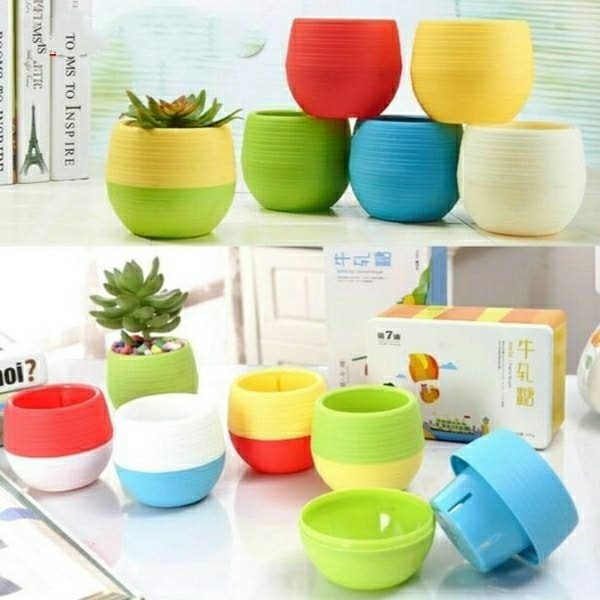 37pots กระถางแคนดี้ เซตครบสี 5 ใบ | Jaroenplastic - บ้านแพ้ว สมุทรสาคร