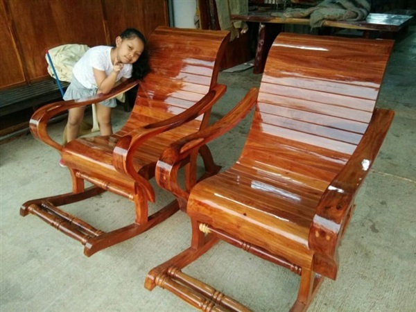 เก้าอี้โยกไม้ประดู่ | ร้าน Chat_Shop  (เฟอร์นิเจอร์ไม้)  - บางใหญ่ นนทบุรี