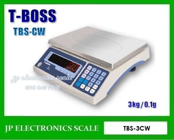 เครื่องชั่งดิจิตอล 3kg ละเอียด0.1g ยี่ห้อ T-BOSSรุ่น TBS-3CW | jpelectronics - คลองหลวง ปทุมธานี