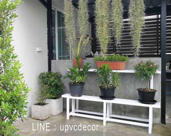 ชั้นวางต้นไม้ ชั้นวางกระถางไม่ผุ ชั้นวางupvc ชั้นวางของ ชั้น