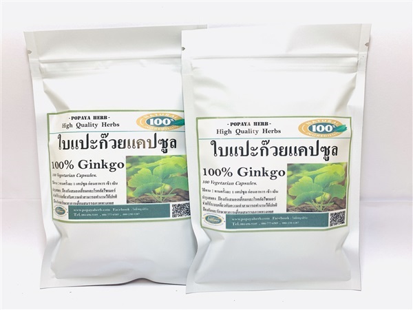 ใบแปะก๊วยแคปซูล กระตุ้นสมอง ฟื้นฟูความทรงจำ | PopayaNaturalProduct - คลองหลวง ปทุมธานี