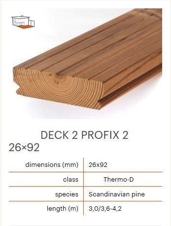 ไม้พื้นระเบียงสนฟินแลนด์อบแห้งSize 26x92mm.x3.6m.  | MKT Furniture -  สมุทรปราการ
