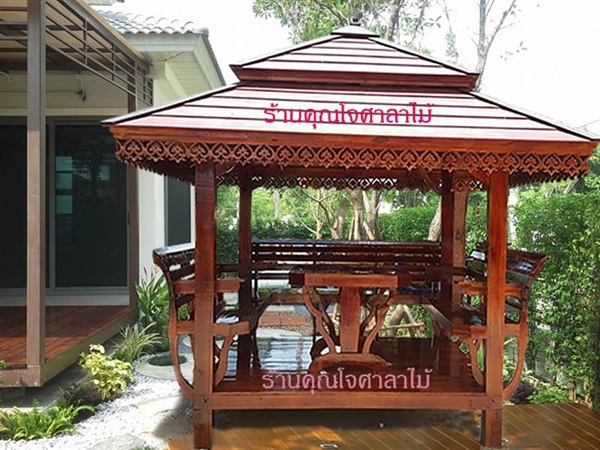 ศาลาไม้สัก อโยธยา เงาคาตาล ( รหัส A4 ) ขนาด 2x2x3 เมตร | ร้านศาลาไม้สักเซ็นเตอร์ -  กำแพงเพชร