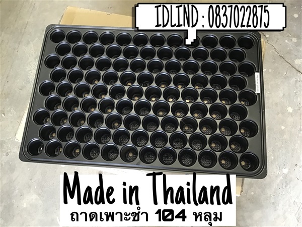 ถาดเพาะชำ 104 หลุม ( ผลิตในประเทศไทย )