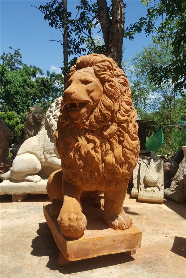 สิงห์โรมัน สิงห์โตปูนปั้น รับปั้นสิงห์โต สิงโตโรมัน | อนุชาบล็อกประสาน - โชคชัย นครราชสีมา
