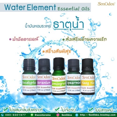 ชุดเซ็ตน้ำมันหอมระเหยแท้ น้ำมันหอมระเหยตามธาตุ ธาตุน้ำ | AromaTherapy - คันนายาว กรุงเทพมหานคร