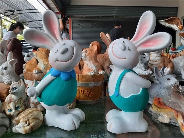 ตุ๊กตากระต่ายยิ้ม ชาย-หญิง | Superrich garden -  นนทบุรี