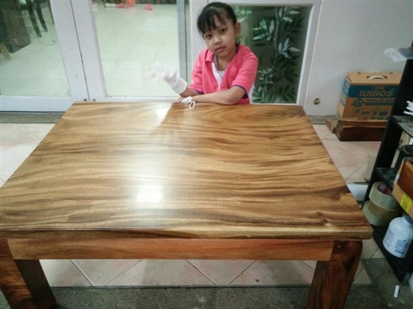 โต๊ะกลางไม้แผ่นเดียว   ก80xย100  | ร้าน Chat_Shop  (เฟอร์นิเจอร์ไม้)  - บางใหญ่ นนทบุรี