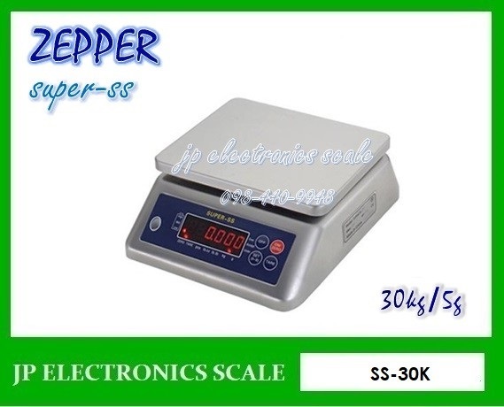 เครื่องชั่งกันน้ำ30kg ตาชั่งกันน้ำ ZEPPER รุ่น SUPER-SS