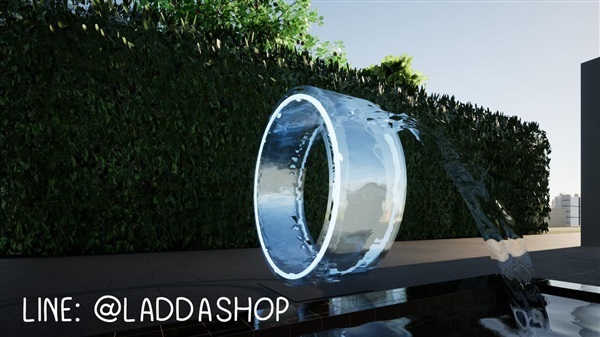 ม่านน้ำวงแหวนแบบใส | laddagarden - ลาดหลุมแก้ว ปทุมธานี