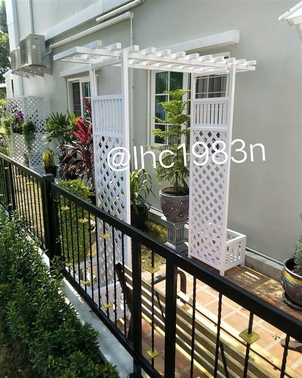 ซุ้มระแนงแขวนต้นไม้ ซุ้มปลูกไม้เลื้อย ซุ้มupvc ซุ้มระแนงupvc