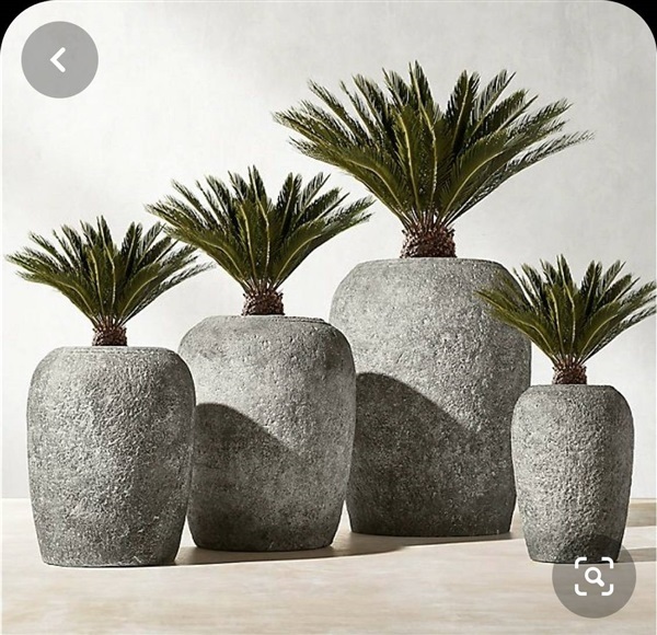 กระถางปูนซิเมนต์โมเดิร์น ชุด 4 ใบ | Modern Cement Planters