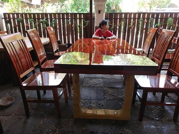 โต๊ะรับแขก  ก100xย200 + เก้าอี้ 6 | ร้าน Chat_Shop  (เฟอร์นิเจอร์ไม้)  - บางใหญ่ นนทบุรี