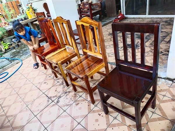 (ขายแล้ว) เก้าอี้ไม้ ตัวโชว์  ราคาพิเศษ 350/ตัว | ร้าน Chat_Shop  (เฟอร์นิเจอร์ไม้)  - บางใหญ่ นนทบุรี