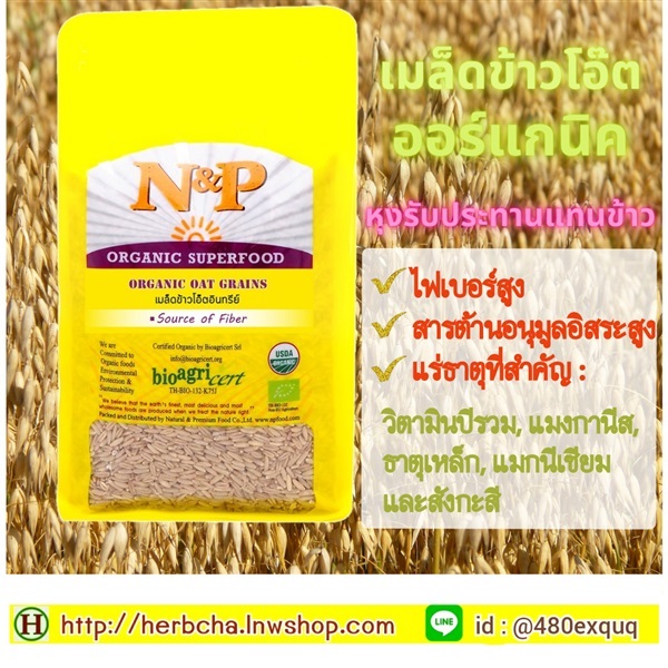 ข้าวโอ็ตเต็มเมล็ดOat Groat ออร์แกนิค Oat for Riceแทนข้าวจ้าว