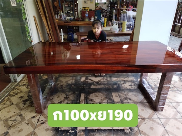 โต๊ะไม้แผ่นเดียว ก100xย200  (งานสั่งผลิต-มีสินค้าตลอด)
