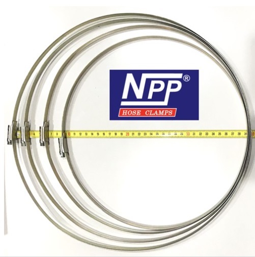 NPP (เอ็นพีพี) #10 (7.7/8" - 9") เหล็กรัดท่อ กิ๊ปรัดสายยาง | เหล็กรัดท่อเอ็นพีพี NPP -  สมุทรสาคร