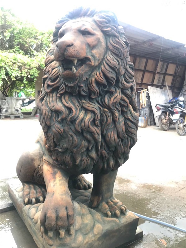 รับปั้นงาน ปูนปั้นสิงโต รูปปั้นสิงโต รูปปั้นสิงห์  | อนุชาบล็อกประสาน - โชคชัย นครราชสีมา