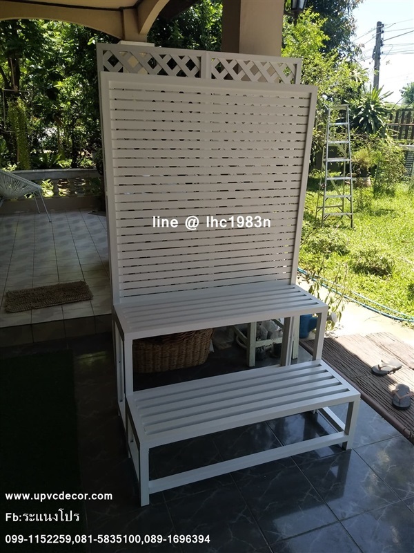 ชั้นวางต้นไม้ ชั้นวางกระถางไม่ผุ ชั้นวางupvc ชั้นวางของ ชั้น