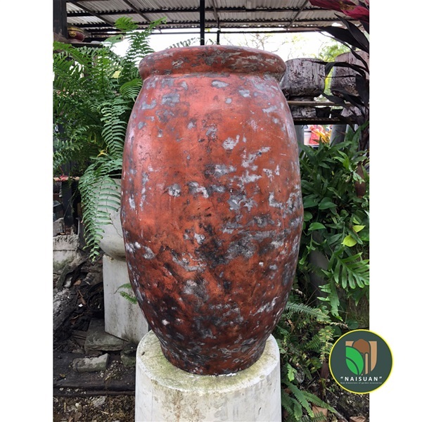 กระถาง Relic pot สีปูนสนิม | Naisuanshop -  นนทบุรี