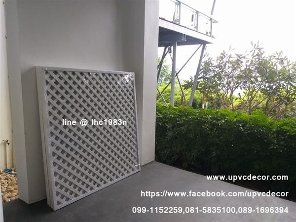 รั้วระแนง UPVC รั้วบังตาข้างบ้าน รั้วข้างบ้าน รั้วupvcบังตา | บ้านทำไม้ - พุทธมณฑล นครปฐม