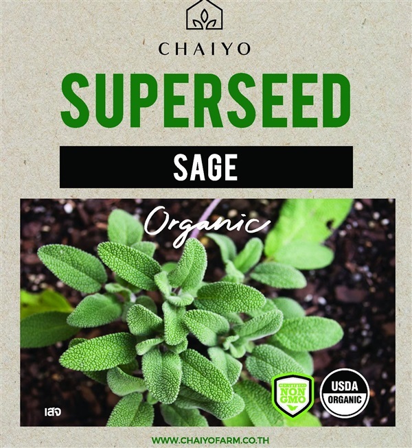 เมล็ด Sage (Organic) เสธ ออร์แกนิค | บริษัท ชัยโยฟาร์ม จำกัด - บางแค กรุงเทพมหานคร