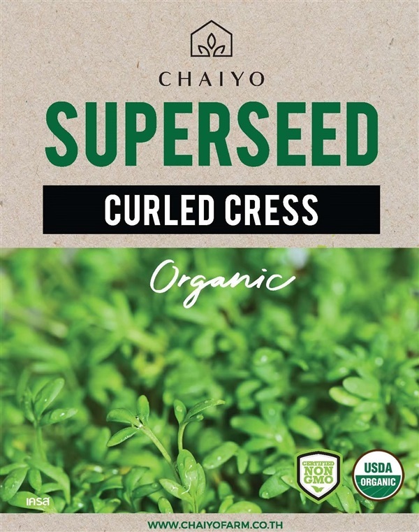 เมล็ด Curled CRESS (Organic) เครส ออร์แกนิค