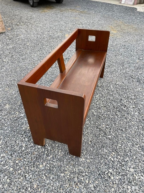 เก้าอี้นั่งรอ ไม้หนา 1.5 นิ้ว(3.5 cm) | ร้านโสภาไม้เก่าสุพรรณ - สองพี่น้อง สุพรรณบุรี