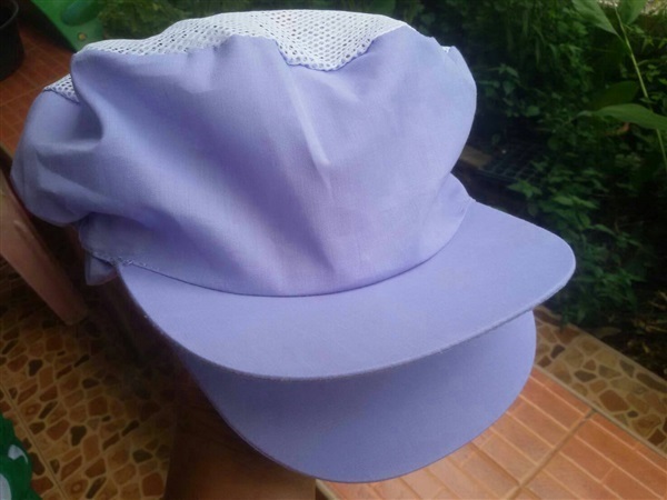 หมวกโรงงาน หมวกเก็บผม หมวกแม่ครัว หมวกตาข่ายบน สีม่วง | โรงงาน หมวกตาข่ายบน ทีเอสเค - คลองหลวง ปทุมธานี